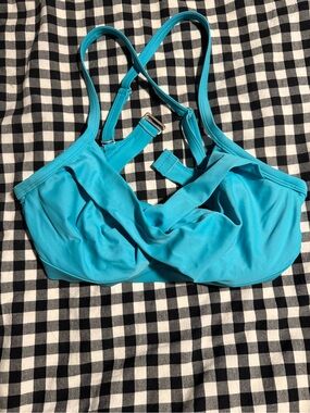 Athleta Turquoise Swim Bikini Top